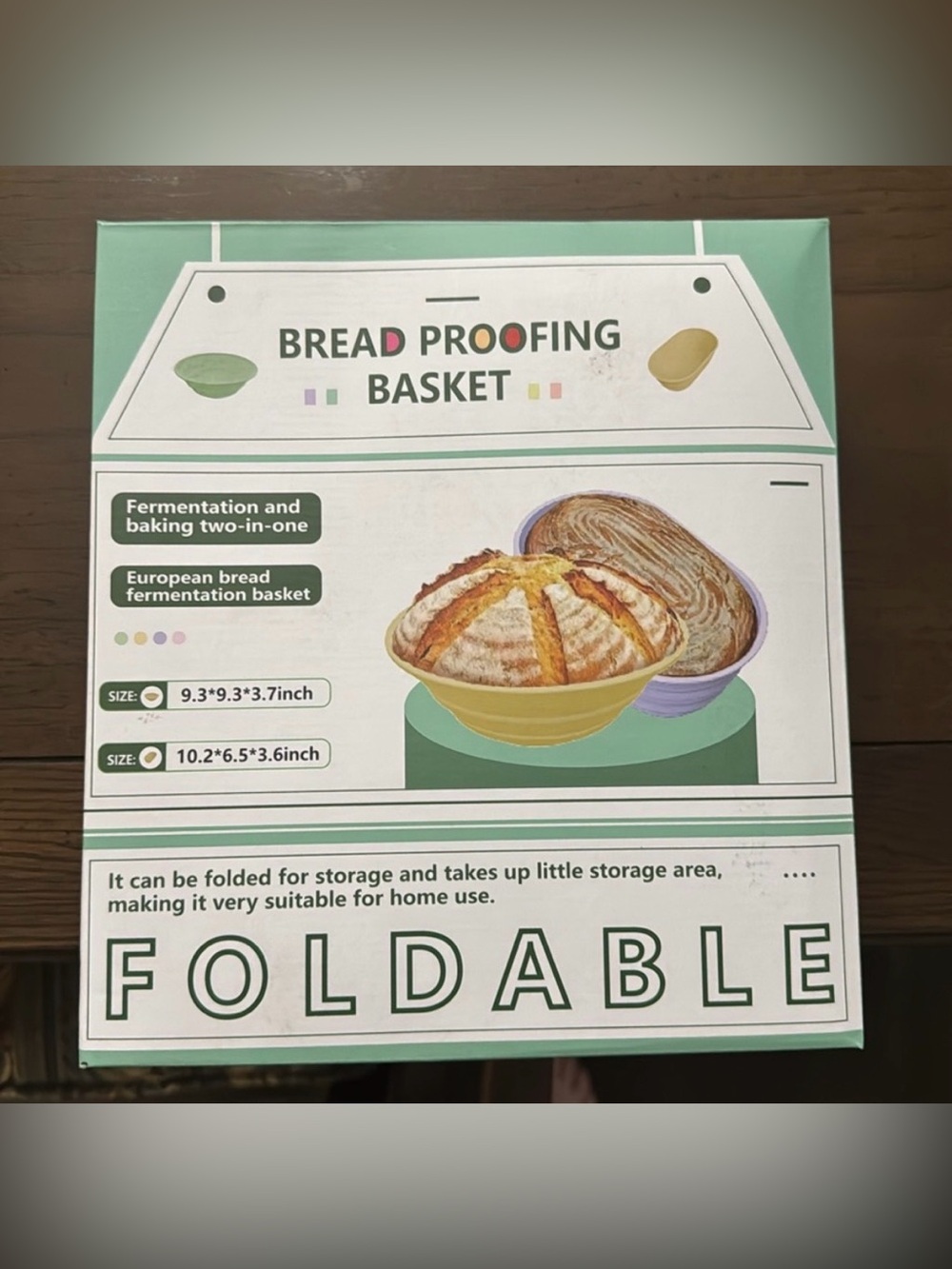 BREAD PROOFING BASKET SOFT SILICONE TWO IN ONE ANTIBACTERIAL BAKING BREAD NEW